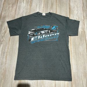 Graphic racing tee shirt
